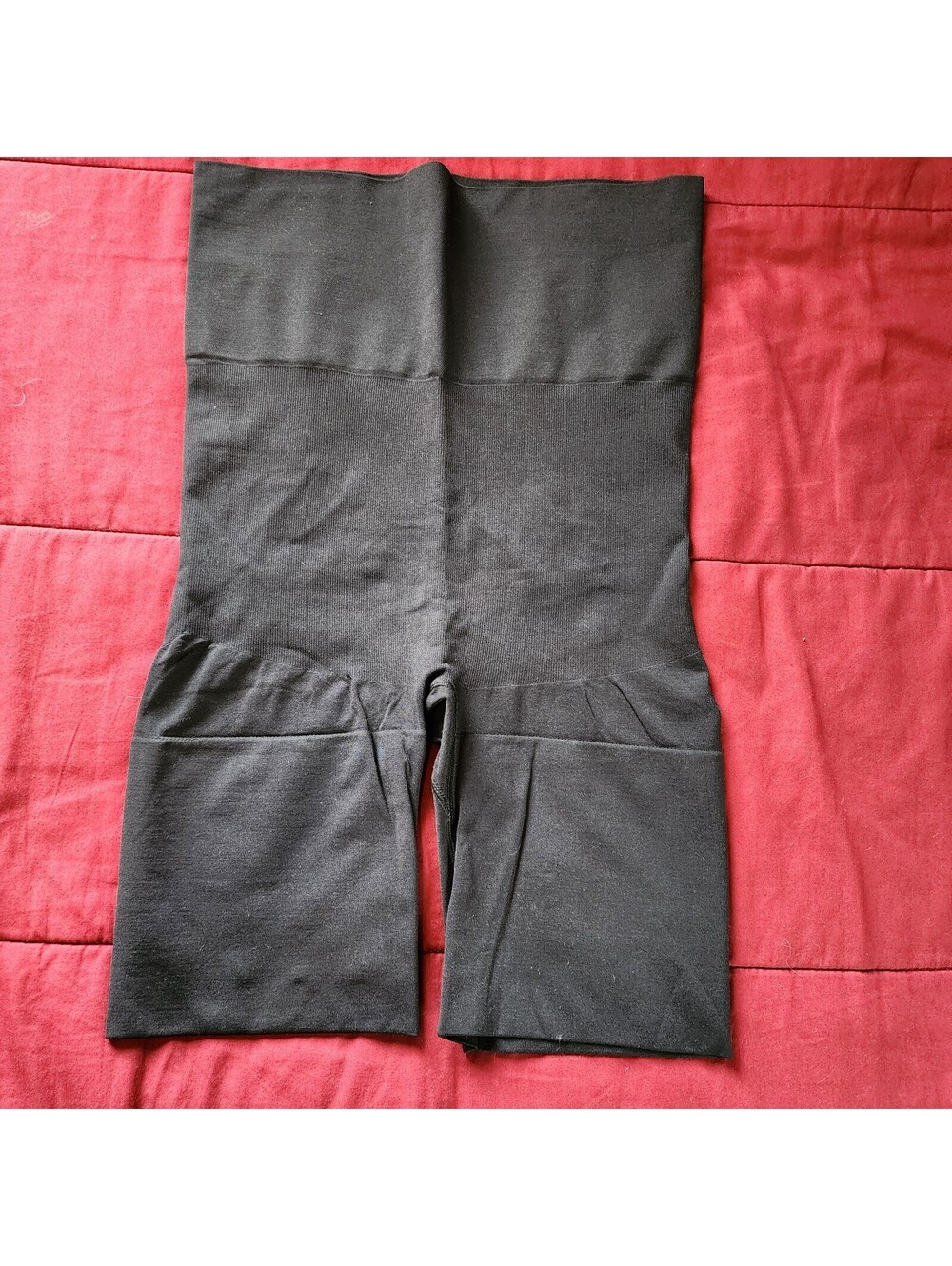 MeMoi High-Waisted Black Shapewear Shorts XL Nylon Spandex Solid MPN 84164